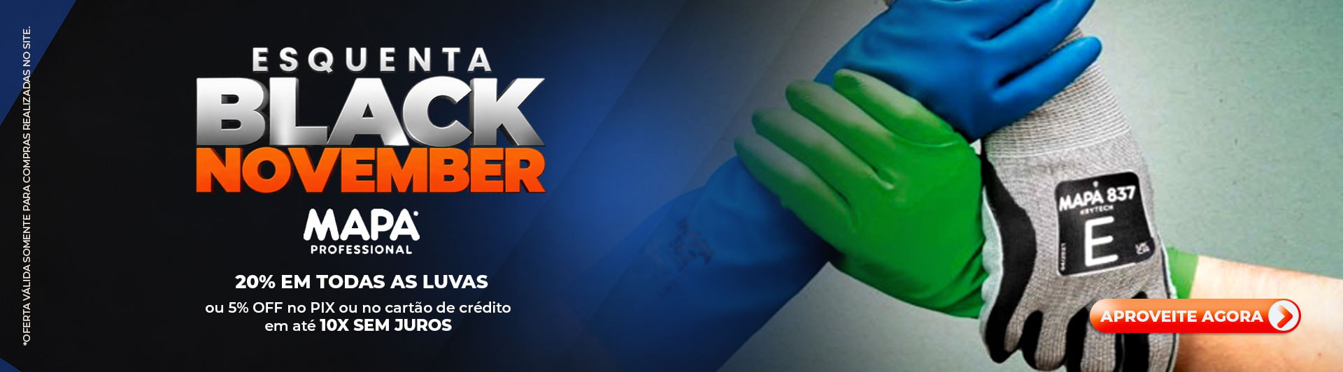 Black Friday - Mapa - Luvas - Promoção