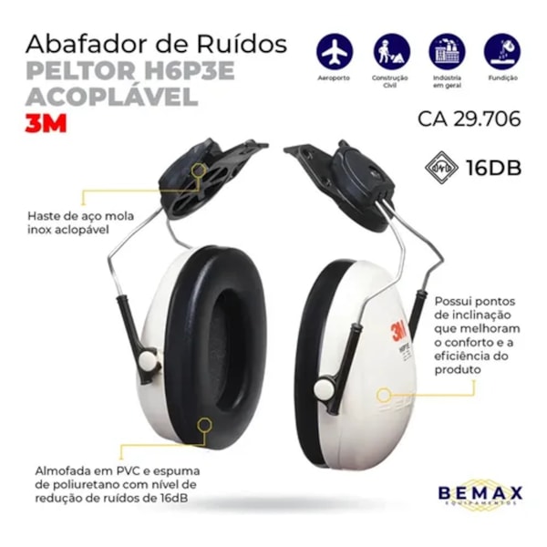 Abafador Auricular Concha Acoplável H6p3e Hb004153597 Ca 29706-b80dbc22-4e24-4578-86fc-827b89e698da