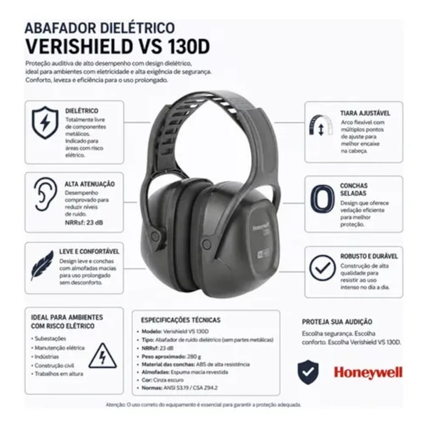 Abafador Tipo Concha Verishield Dieletrico Vs130d Ca 43587-9d56606a-fa28-40c4-8ce7-1aa40523f204