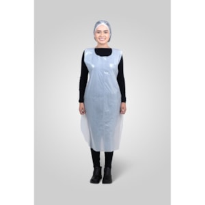 Avental Polietileno Branco Leitoso  70 X1,45 Cm Pct /100 Ave00073