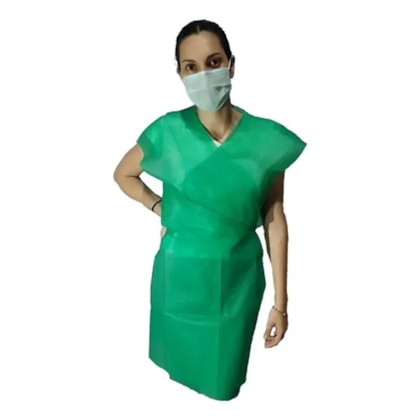 Avental Polietileno Verde 77 X 147 X 0,015mm Pct C/ 100 Prave00181/ Ave00468