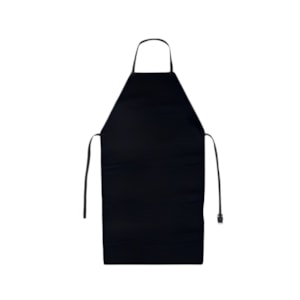 Avental PVC forrado Standard preto 120 x 0,65 cm ref. 6469 Ca 28303 / 38302 Brascamp