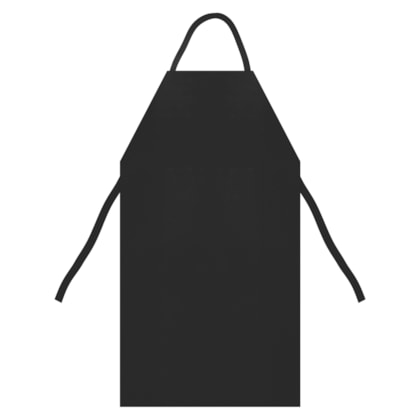 Avental Pvc Preto 1,20 x 70 x 20cm com tiras Ca 21075