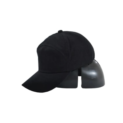 Boné de segurança com casquete com logo cor preta Comprot