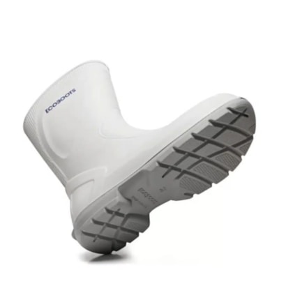 Bota Branca Pu Ecoboots Cano Longo Bico Composite Ca 34233