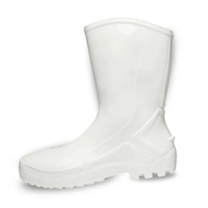 Bota Cano Médio Branca Pvc Com Forro Sem Bico 110vflexf-br Ca 42291 Marluvas
