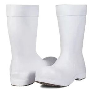 Bota De Eva De Segurança Branco Com Solado Grip Ca 51376