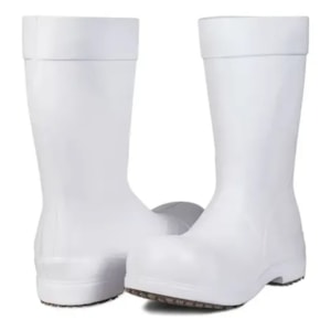 Bota De Eva De Segurança Branco Com Solado Grip Ca 51376