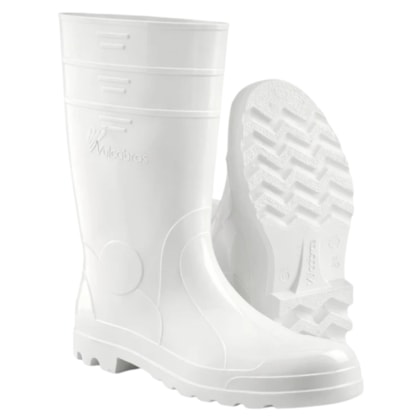 Bota de PVC branca cano longo Ca 36942 Vulcabras