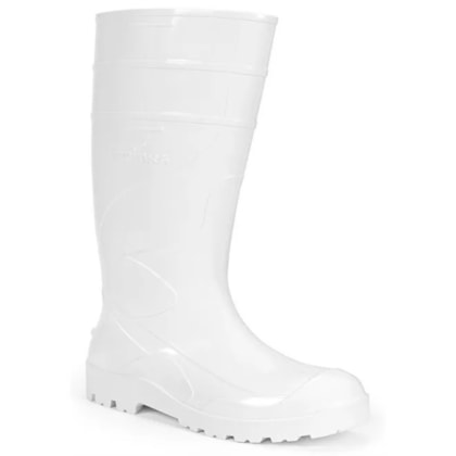 Bota De Pvc Branca Cano Longo Ca 38201 / 37455