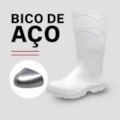Bota De Pvc Branca Cano Longo Com Bico De Aço-ace8aeea-9e2a-486e-ad4a-0fa7f1b677b8