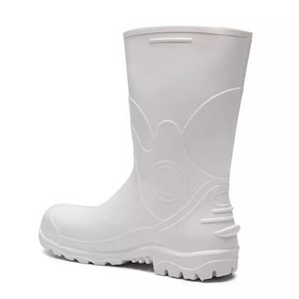 Bota De Pvc Branca Cano Medio Bico Aco 85bpc200 Ca 26586
