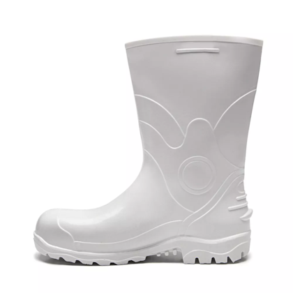 Bota De Pvc Branca Cano Medio Bico Aco 85bpc200 Ca 26586