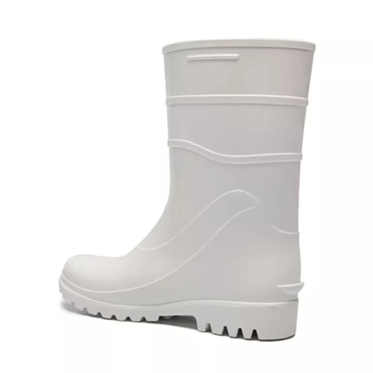 Bota De PVC Branca Cano Médio Ca 37456 Fujiwara