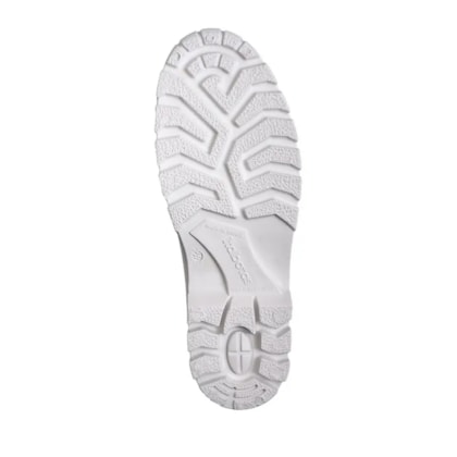 Bota de PVC branca cano médio Stivaletto Ca 44617 Calfor Pampeana