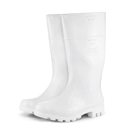 Bota De PVC Branca Com Forro CA 37771
