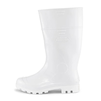 Bota De PVC Branca Com Forro CA 37771