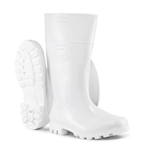 Bota de PVC branca com forro CA 37771 Calfor Pampeana