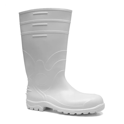 Bota De PVC Cano Longo Branca Ca 37455 Bracol