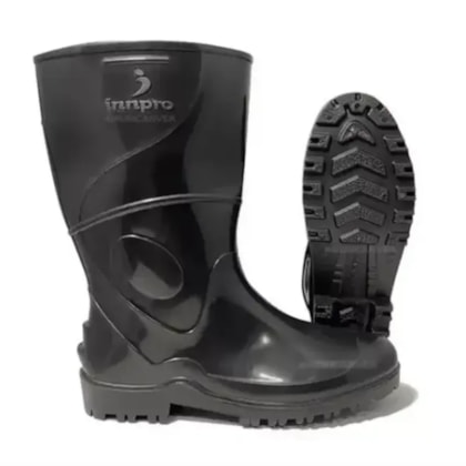 Bota De Pvc Innpro Cano Médio Preto Ca 36025