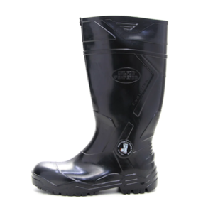 Bota De Pvc Preta Bico E Palmilha De Aço Ca 35400  Calfor Pampeana