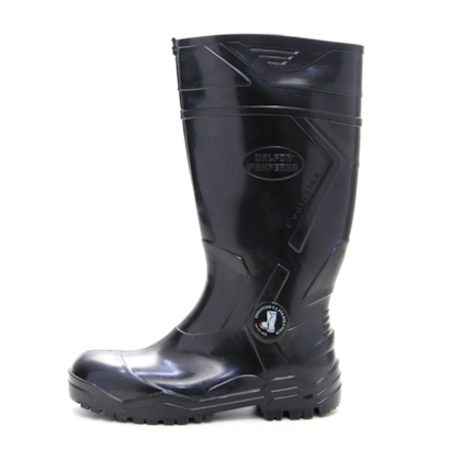 Bota De Pvc Preta Bico E Palmilha De Aço Ca 35400  Calfor Pampeana