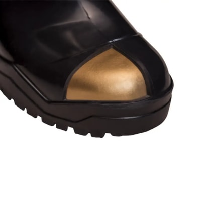 Bota de PVC preta bico e palmilha de aço Ca 35400 Calfor Pampeana