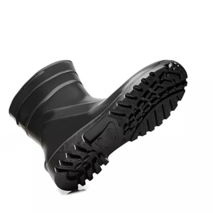 Bota De Pvc Preta Cano Curto 16cm Sem Forro 82bpe600 Ca 37456
