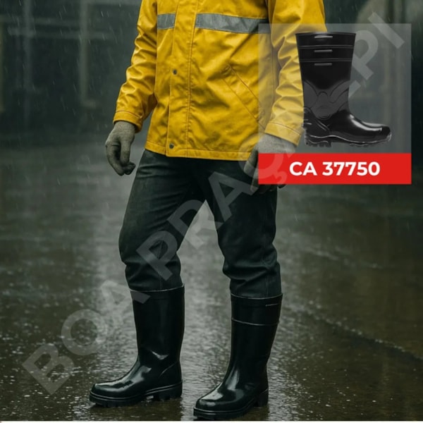 Bota De Pvc Preta Cano Longo Bico E Palmilha De Aço 85bpl200pa Ca 37750-48952dcb-b2f4-4bca-8d5c-6f556bc0b8f0