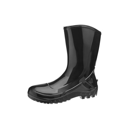 Bota De PVC Preta Cano Médio 110vflex-pr Ca 42291