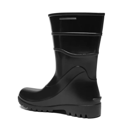 Bota De PVC Preta Cano Médio Ca 38200 Fujiwara