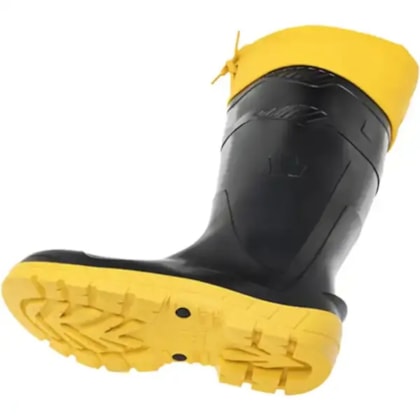 Bota De Pvc Preta Com Polaina 100aworkf-ca-pra-pl Ca 42673