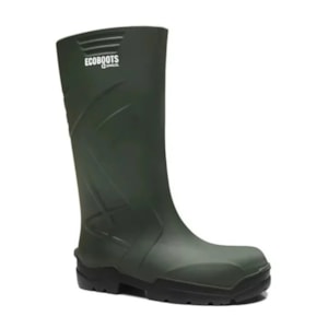 Bota Ecoboots Verde Sem Bico Cano Longo Ca 35047 Bracol