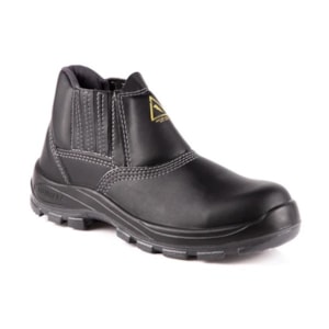 Bota Microfibra Elástico Bidensidade Bico De Composite Preta Ca 43168 Bracol