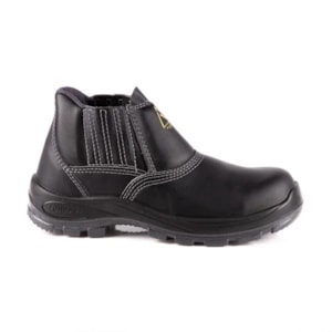 Bota Microfibra Elástico Bidensidade Bico De Composite Preta Ca 43168 Bracol