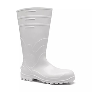 Bota Pvc Branca Cano Longo Com Palmilha De Aço Ca 35225 Bracol