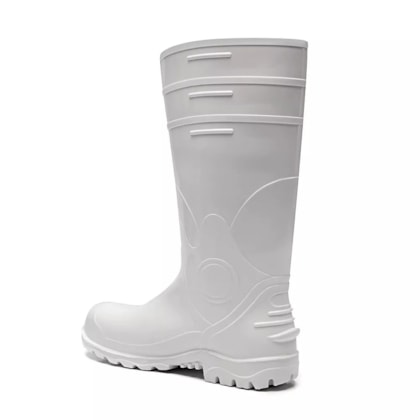 Bota Pvc Branca Cano Longo Com Palmilha De Aço Ca 35225 Bracol