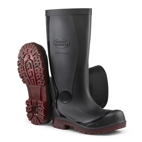 Bota Pvc Cano Longo Forrada Preta/vermelha Composite Ca 51349-35799108-b214-4edc-ba53-ec4691109afe