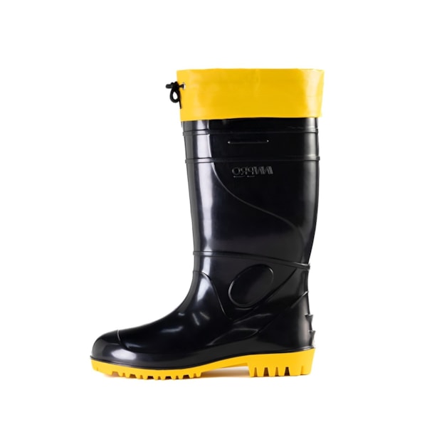Bota PVC Cano Longo Preta/amarela Com Polaina Ca 49855-ca2da093-9778-4f07-b744-9f16cd3e82be