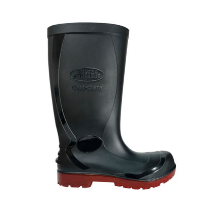 Bota Pvc Cano Longo Pta/verm Composite Num 41 Ca 50008