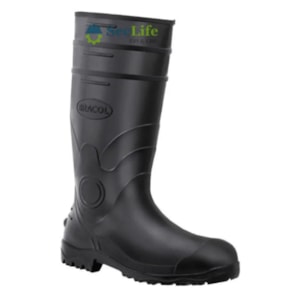 Bota Pvc Preta Cano Longo Sem Forro E Sem Biqueira 85bpl600sf Ca 37455