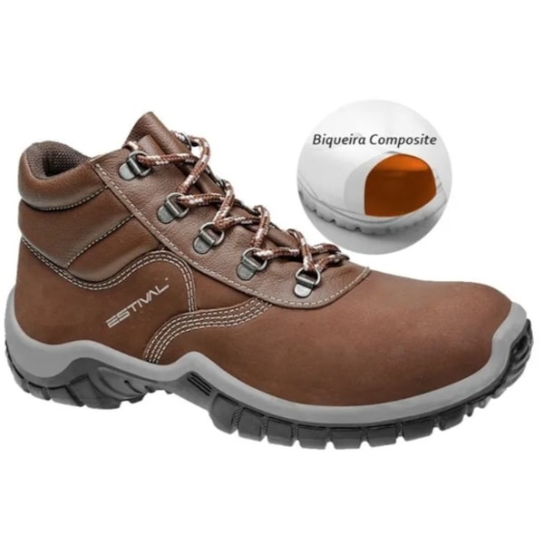 Bota Work Bico Composite Marrom Ca 42553-eef88bc9-31f6-4316-a915-e573f8295d16