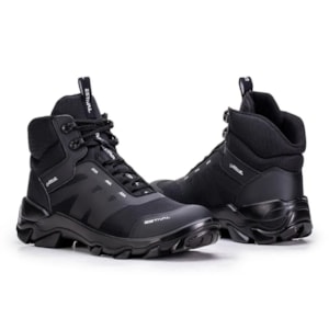 Botina All Black Hb70001s1 Bico Pvc Ca 47843