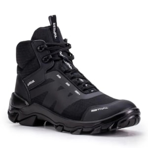 Botina All Black Hb70003s1 Bico Composite Ca 47901