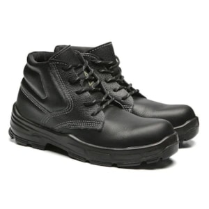 Botina Cadarço Couro Preto Bico Composite 4045baab1662el Ca 30277