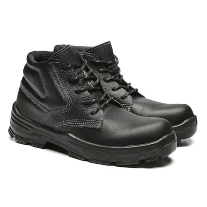 Botina Cadarço Couro Preto Bico Composite 4045baab1662el Ca 30277