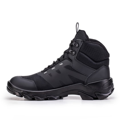 Botina cadarço Future All Black bico composite ref. HB70003S1 Ca 47901 Estival