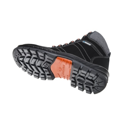 Botina Cadarço Microfibra Nobuck Preto Ca 41369 Marluvas