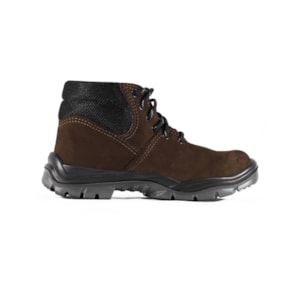 Botina Cadarço Nobuck Café Soft Bp Ca 42810 Rhino