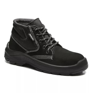 Botina Cadarço Nobuck Plus Preto Ca 40872